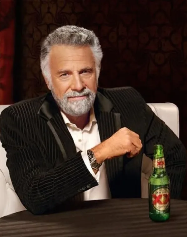 Most Interesting Man in the World blank meme template